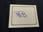 Oakland Athletics BILLY BEANE Signed Bookplate MONEYBALL BOOK AUTOGRAPH