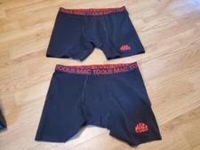 New 2 Pair of Mac Tools XL Men's Boxer Briefs Black & Red