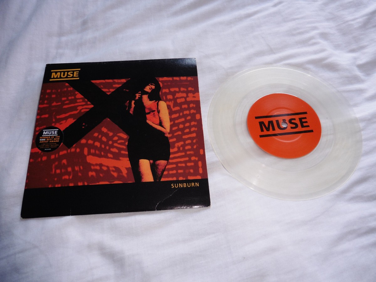 MUSE SUNBURN LIMITED EDITION 7”vinyl Muse Sunburn UK Limited Edition Clear Vinyl 7 inch Single 7