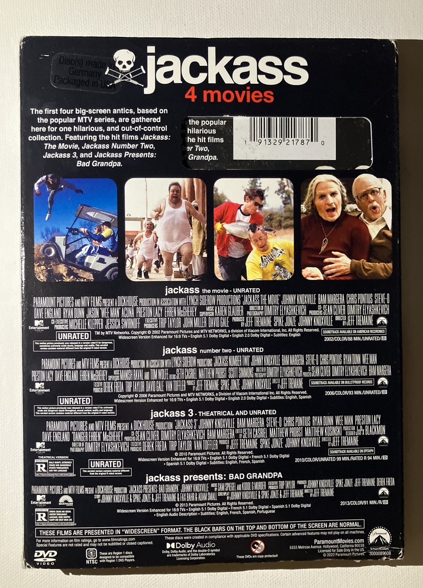 その他 Coffret Jackass 4 DVD : Vol.1, 2, 3 &amp; 1 DVD Bonus Coffret Jackass 4 DVD : Vol.1, 2, 3 & 1 DVD Bonus: Amazon.ca