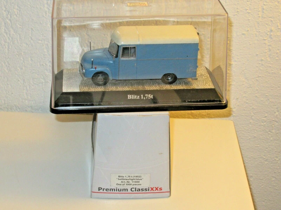 PREMIUM CLASSIXXS OPEL BLITZ 1 75t  fourgon 1.43 série limitée eligor nzg - Photo 3/4