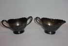 Made in Japan Decorative Floral Metal Cream & Sugar Set — photo 2