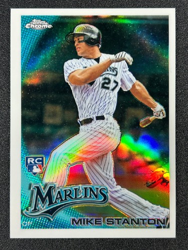 Giancarlo Mike Stanton 2010 Topps Chrome Wrapper Redemption Refractor RC MARLINS