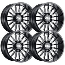 Set-4 Cali Off-road Summit 22x10 6x139.7 0mm Black Milled Wheels Rims 22 Inch Set-4 Cali Off-road Summit 22x10 6x139.7 0mm Black Milled Wheels Rims 22 Inch