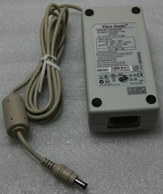 ViewSonic 12 V Fuentes de alimentación del monitor de la computadora