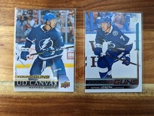 2018 19 Upper Deck Mathieu Joseph Young Guns Lot! Base And Canvas #483 & C118