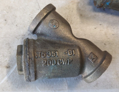 NOS Mueller Steam Brass Wye Strainer, 3/4'' .75351 -01, 200 CWP (G35BDW)