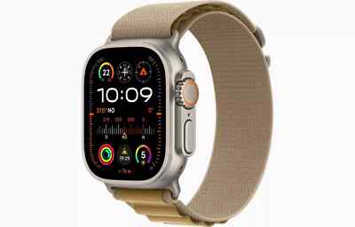 Apple Watch Ultra 2 49mm GPS+LTE Titan Natur Alpine Loop Mandel