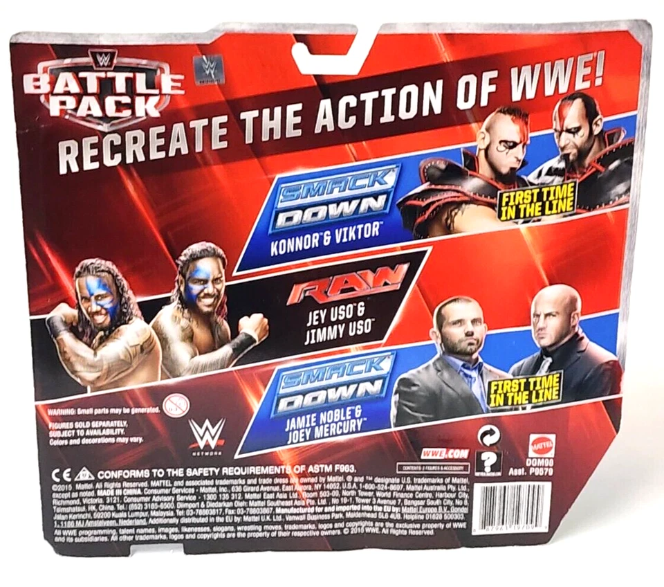 WWE 2015 美泰战斗包 37 人物密封签名 Jamie Noble / Joey Mercury — 第 2/4 张图片