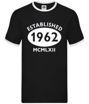 Gegründet 1962 römische Ziffern - Herren Klingel - Geburtstag 62. 62 Geschenk
