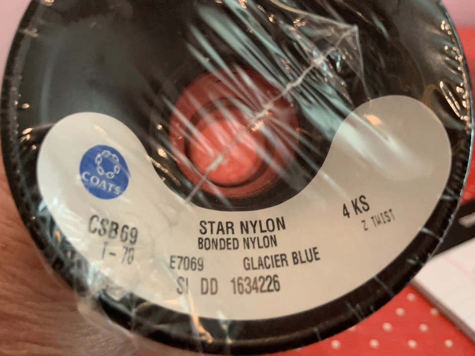 Coats Emb Thread Bonded Nylon Glacier Blue NEW Lot Of 6 See Label For Info - Image 2 of 4