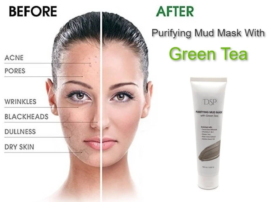 Mask Tea Green Clay Stick Purifying Deep Remover Blackhead Facial Control Mud - Image 2 of 4