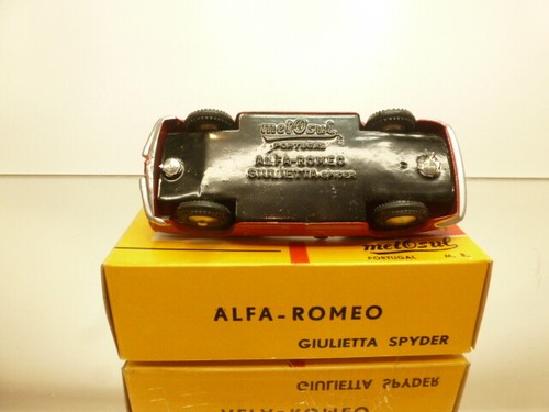 METOSUL #3 ALFA ROMEO GIULIETTA SPIDER - RED 1:43 - GOOD CONDITION IN BOX - 450 - Bild 6 von 8