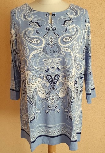 Weird Fisch Tunika-Kleid Aus Baumwolle – Jersey, Stretch, Mit Taschen, Navy