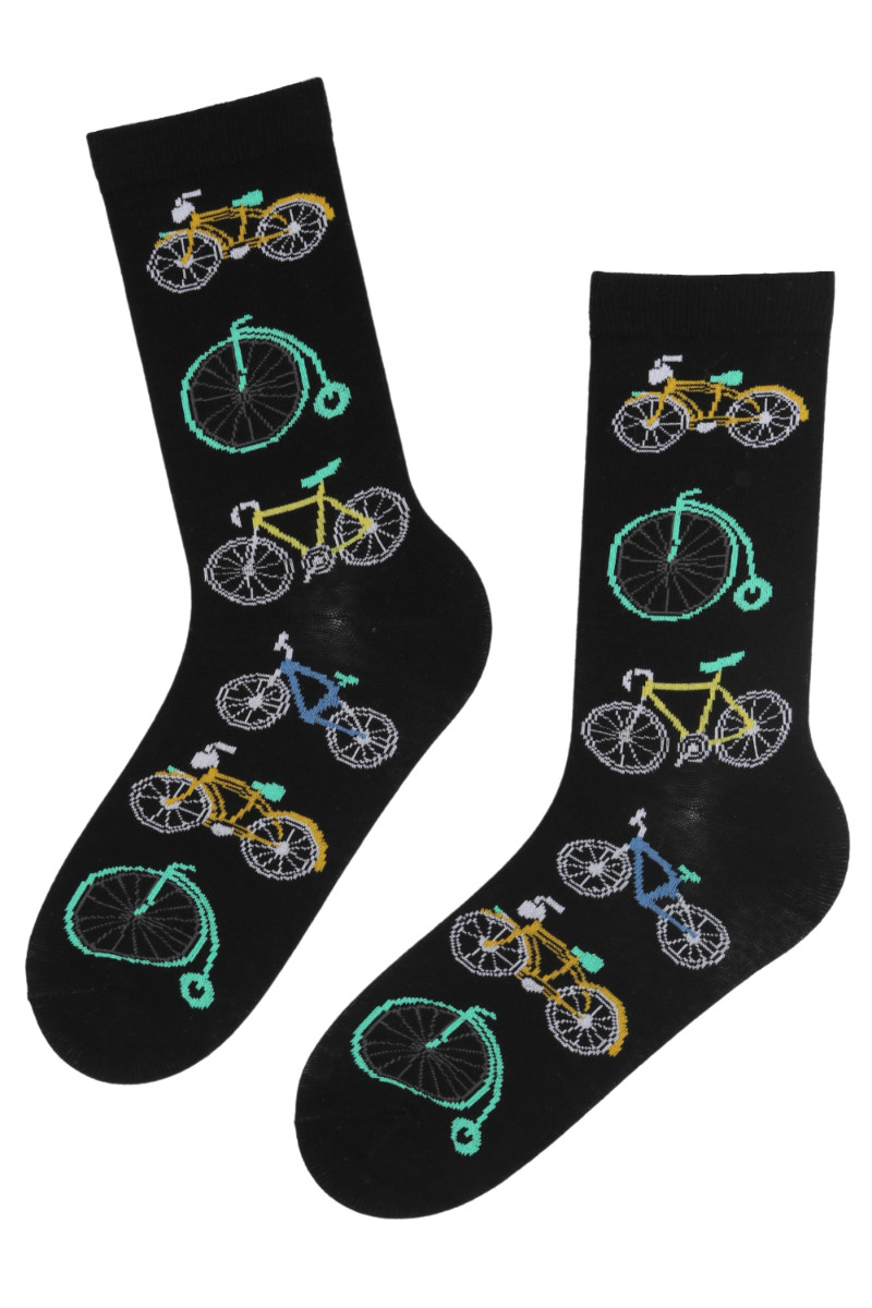 Calcetines con estampado de bicicleta (par) calcetines Penny-farthing (con etiquetas)