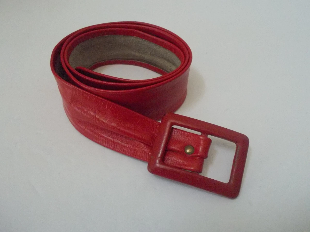 Red Vintage Belts for sale | eBay