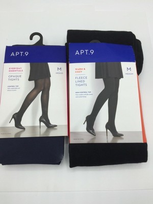 apt 9 fleece lined tights