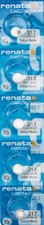 5 x Renata 317 Watch Batteries, SR516SW Battery  Shipped from Canada