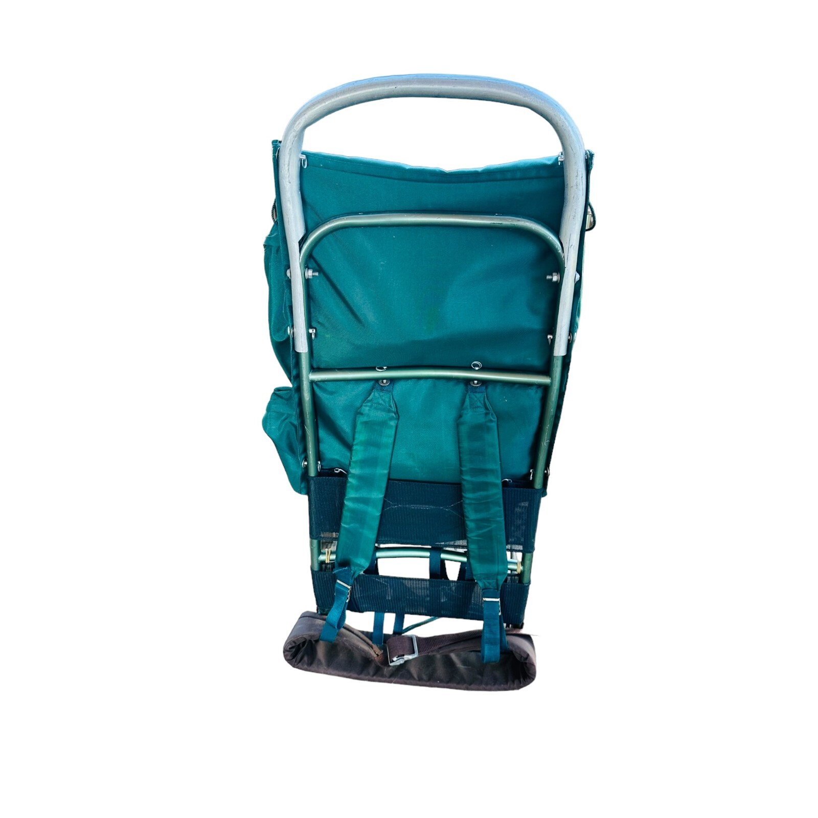 Vtg ACADEMY BROADWAY JASPER No 4730 GREEN NYLON BACKPACK ALUMINUM FRAME + Extras