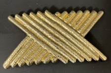 VINTAGE CHARMANT BELTS of BEVERLY HILLS Geometric BELT BUCKLE GOLD Gift Art Deco