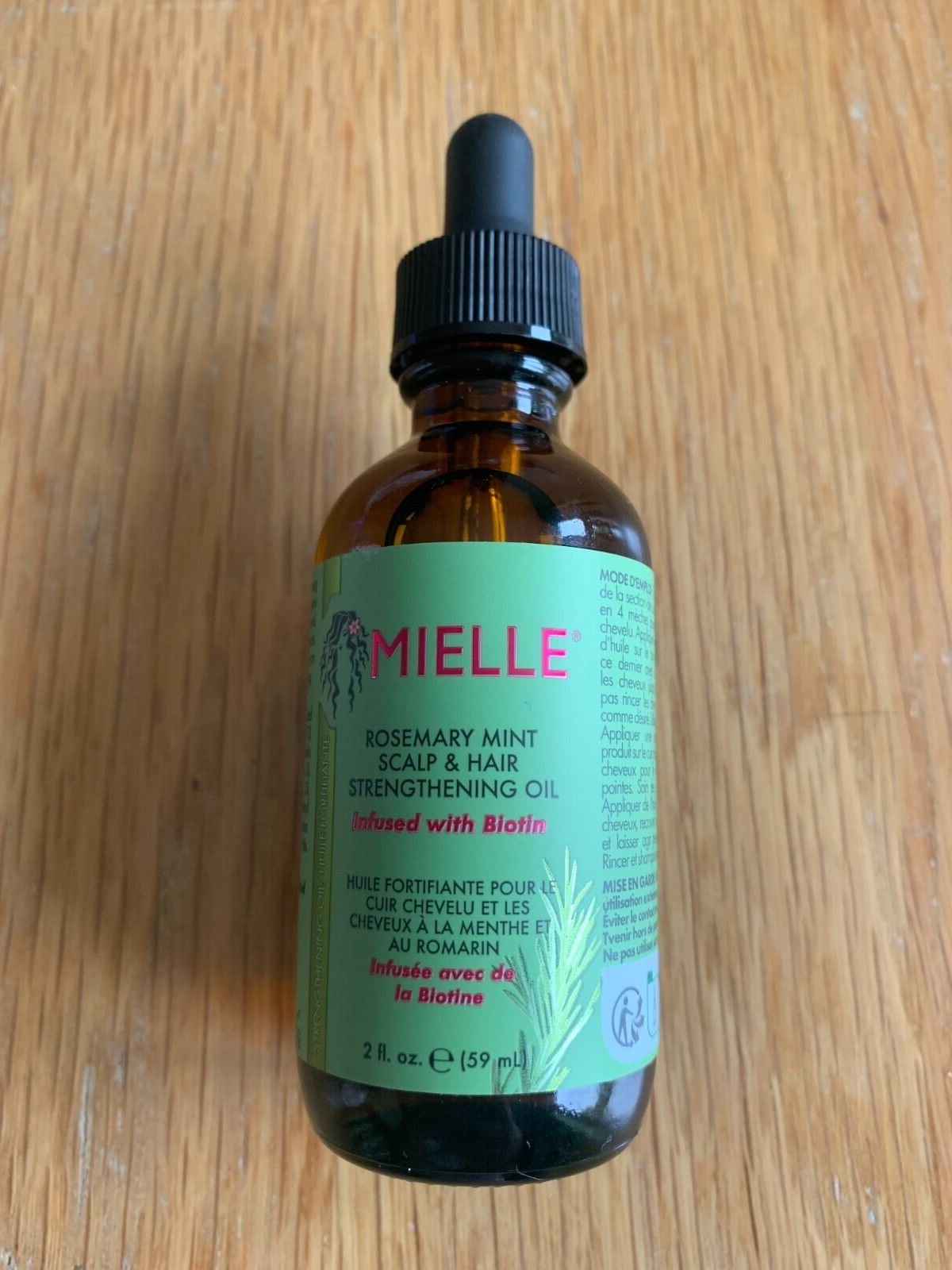 Brand New MIELLE BIOTIN Scalp & Hair Strengthening Oil 59ml - ROSEMARY MINT