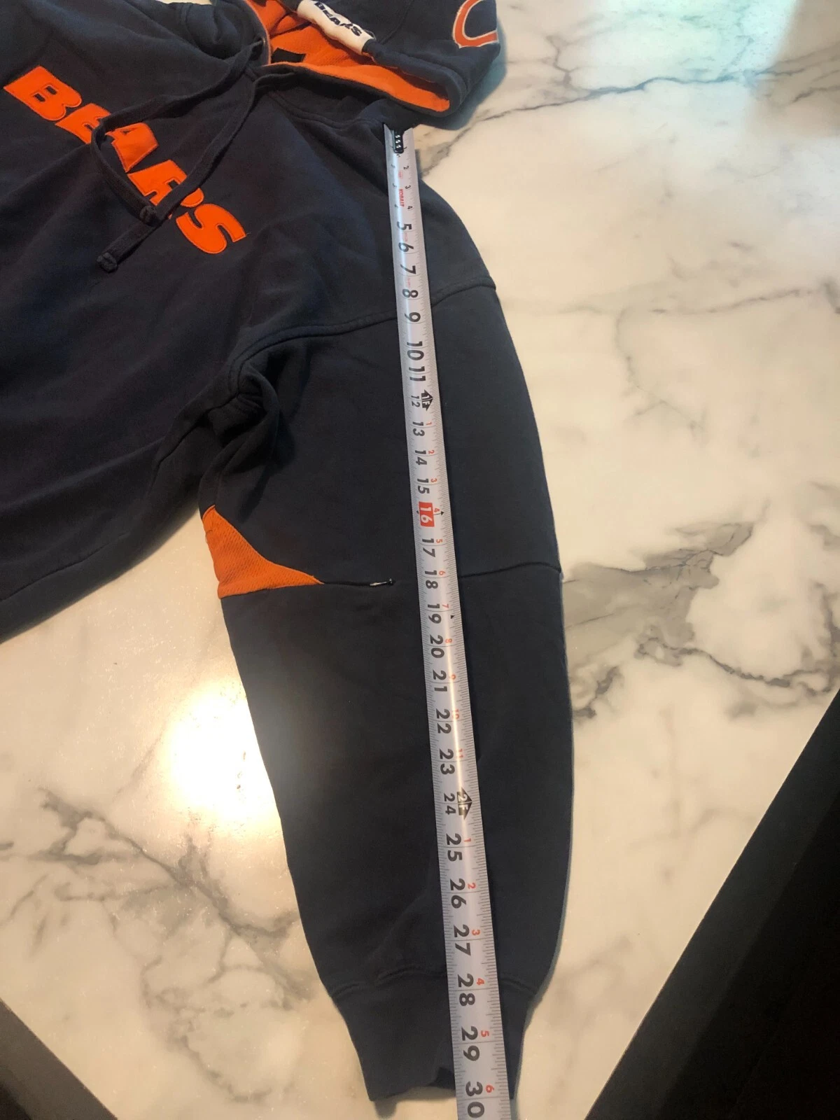 VETEMENTS Felpa con cappuccio NFL Chicago Bears Team abbigliamento blu navy logo pullover calcio