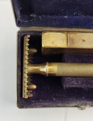 Vintage 1940's 1950's Gillette Traveling Razor & Blade Case | eBay