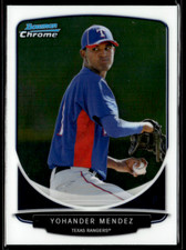2013 Bowman Chrome #BCP176 Yohander Mendez Rangers