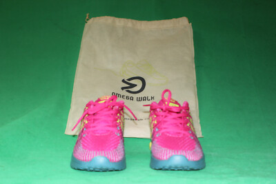 Women's Omega Walk Comfort Tennis Shoes Size 1/2 Color Pink, Green, Blue 