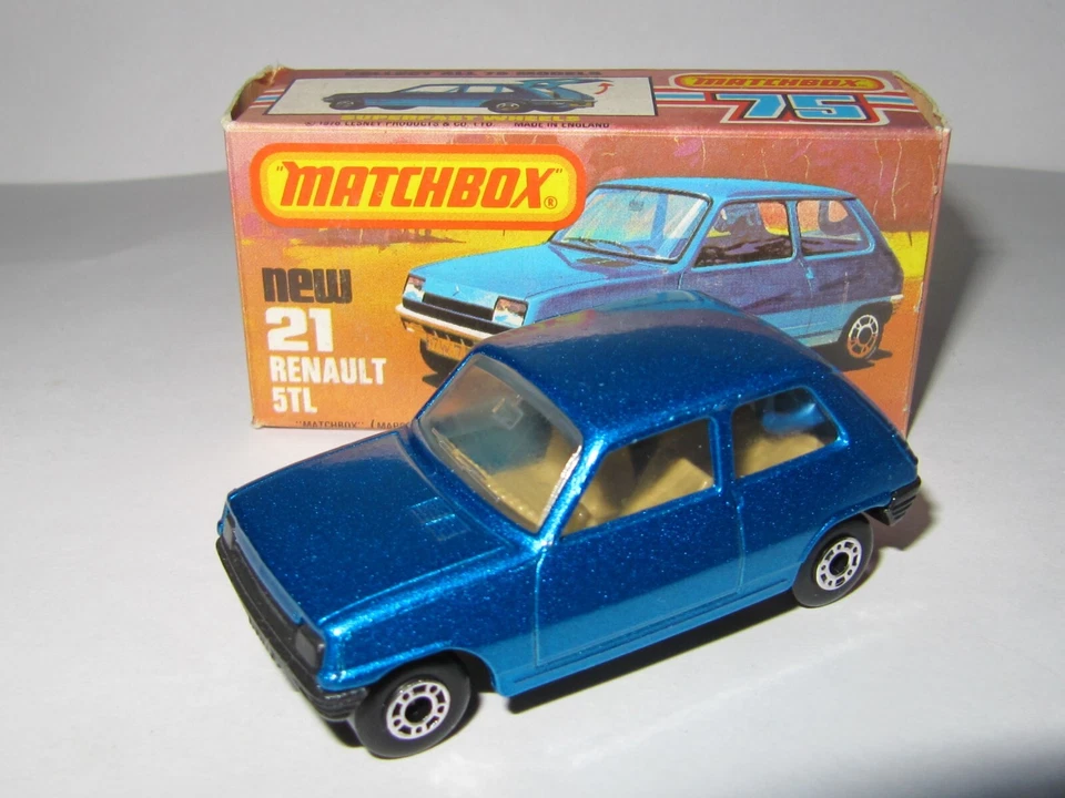 MATCHBOX SUPERFAST No.21 RENAULT 5 TL 'BLACK BASE' MIB - Image 4 of 4