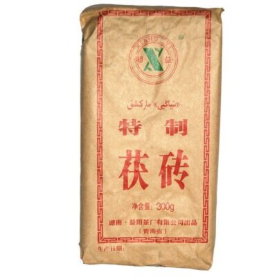 Hunan Fu Tea Fucha Special Made Yiyang Anhua Dark Tea Hei Cha Fu Brick Tea 300g