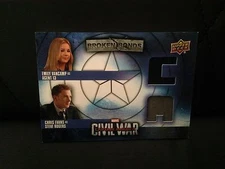 CAPTAIN AMERICA CIVIL WAR EMILY VANCAMP AND CHRIS EVANS COSTUME CARD BBC-RC
