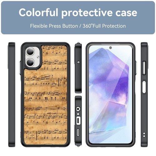 Anti scratch Cover For Samsung S21 S22 S23 S24 Ultra FE Retro songs sheet music - 第 7/25 張圖片
