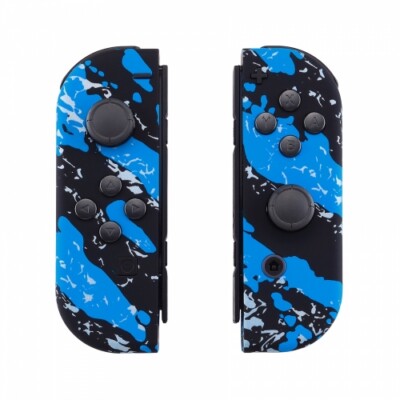 ''Splash Blue'' Nintendo Switch Custom Joy-Con's Controllers Unique Design