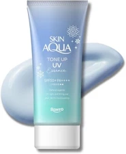 Rohto SKIN AQUA Tone Up UV Essence 80g Sunscreen Blue SPF50+ PA++++
