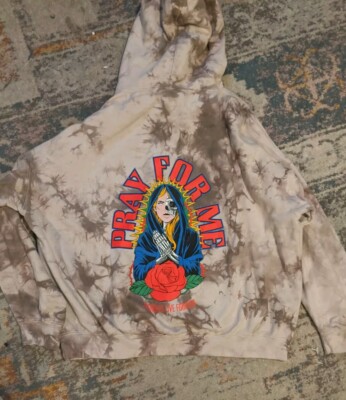 Street Fashion Linda Finegold Pray for me Desert Camo Hoodie