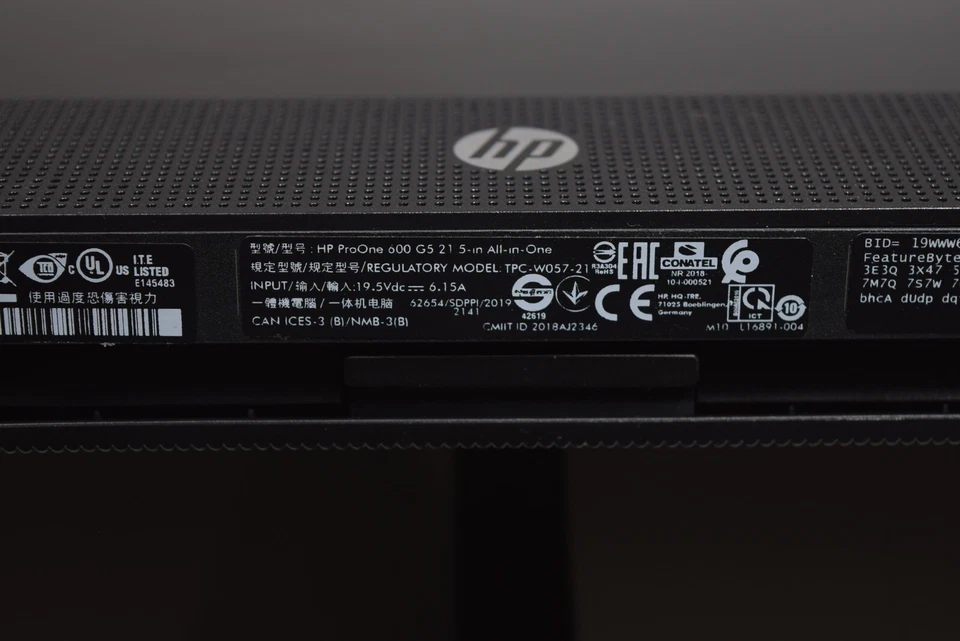 HP ProOne 600 G5 21" All-in-One 3GHz i5-9th Gen  8GB 256GB Win 11 Pro See Desc - Image 3 of 4