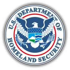 Homeland Security Department Seal Car Bumper Sticker Decal - ''SIZES''