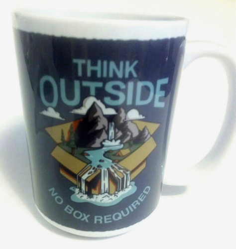 Think Outside....no box required Ceramic Mug - Picture 2 of 2