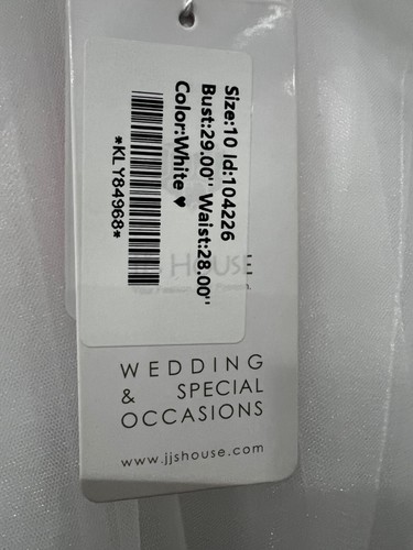 JJ's House White Ball-Gown/ Princess Floor Length Dress Size 10 - Picture 14 of 14