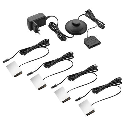 4x Glasbodenbeleuchtung LED Glaskantenbeleuchtung Vitrinenbeleuchtung SEBSON