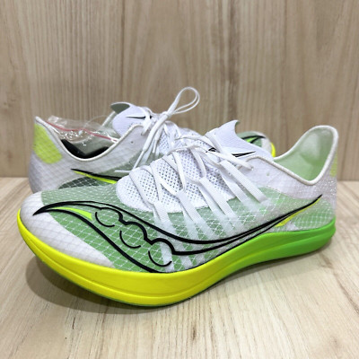 NEW! Saucony Terminal VT Slime Mens 7.5 S29101-01 Distance Track spikes Yellow