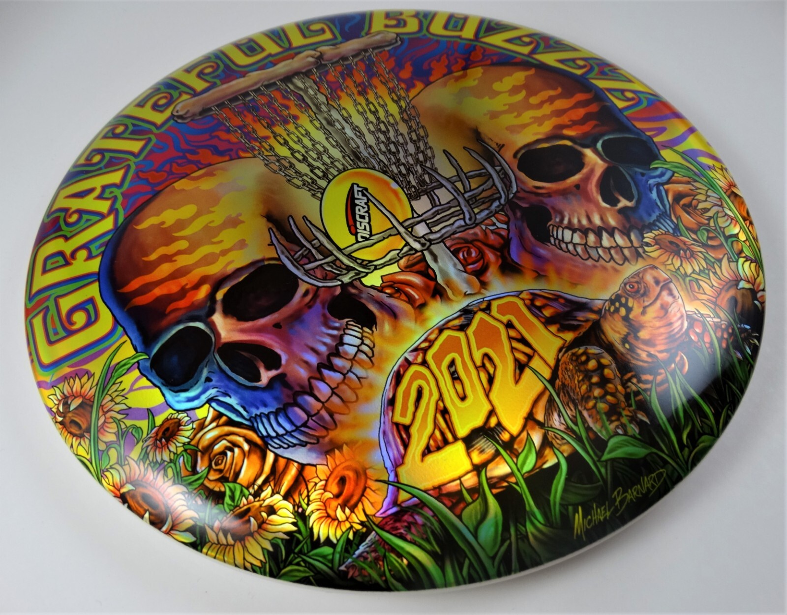 Discraft Disc Golf 2021 Esp Grateful Buzzz Midrange Disc Super Color