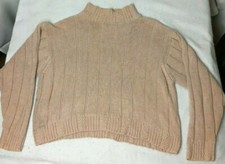 Collections pull over knit Sweater Pink girls size Medium 12-14