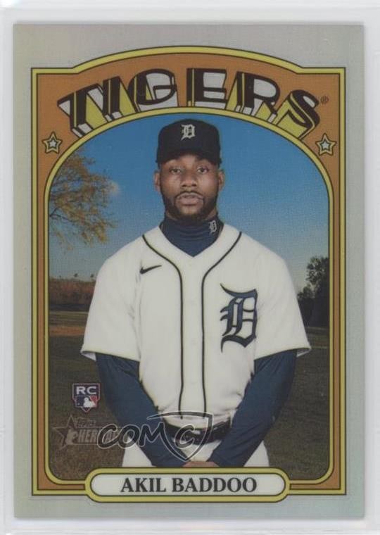 2021 Topps Heritage High Number Chrome Refractor 497/572 Akil Baddoo #540 10ua