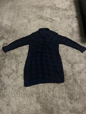 Madewell Women's Blue Flannel Daywalk Shirt Dress Size Medium