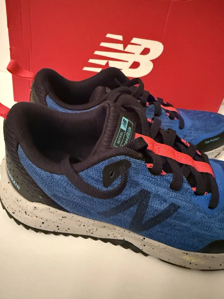 New Balance Blue Nitrel Trail Running Shoes - Image 3 of 4