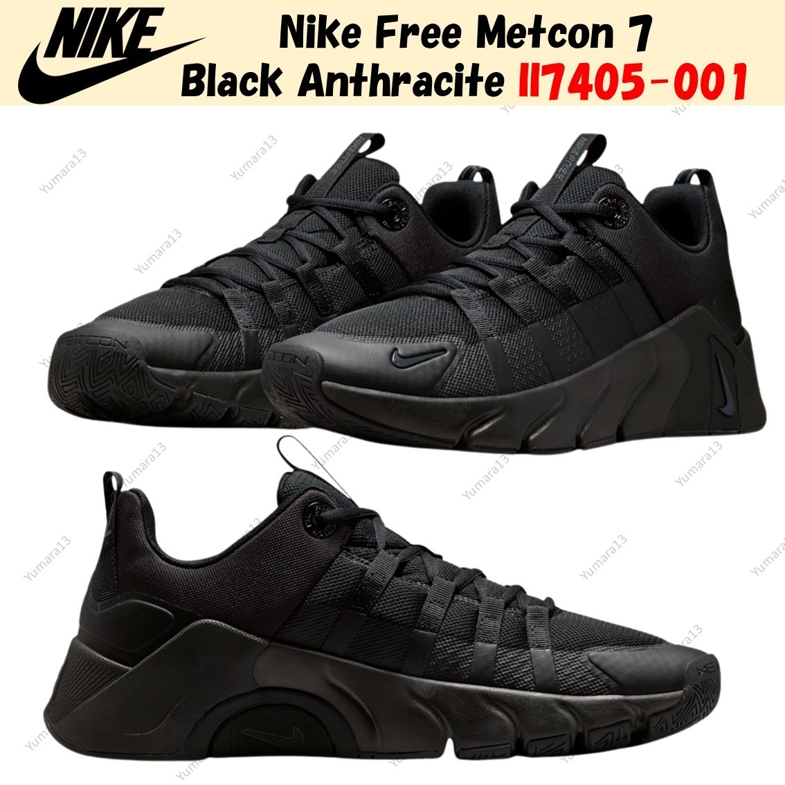 Nike Free Metcon 7 Black Anthracite II7405-001 Men