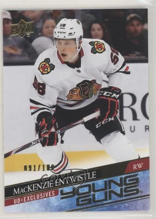 2020-21 Upper Deck Young Guns MacKenzie Entwistle #471 UD Exclusives 091/100