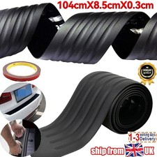 Self-Stick Bumper Guard Strip- Fits 1000+ Models,Matte Black,UK Seller,Free Ship